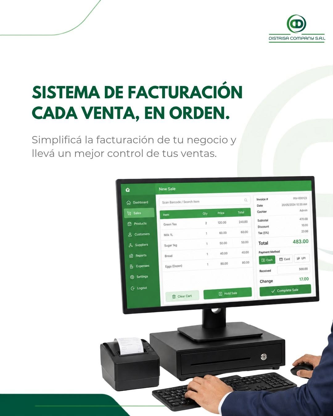 Sistema de facturación Distrisoft: cada venta, en orden